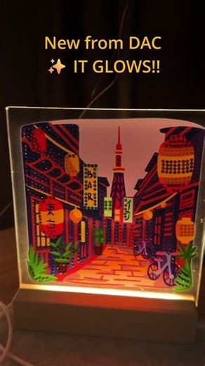 You won't believe how this Diamond Painting lights up! #diamondpainting #diamondartclub