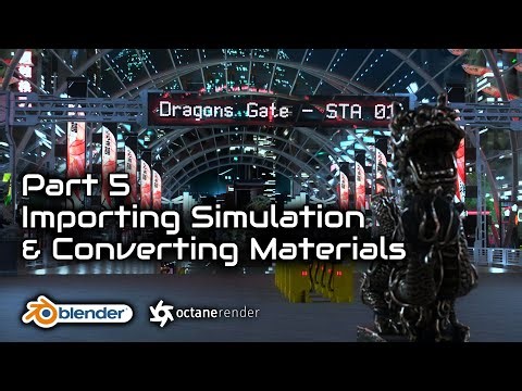Blender Octane | iClone - Crowd Sim Workflow - Part 5 - Importing Simulation & Converting Materials