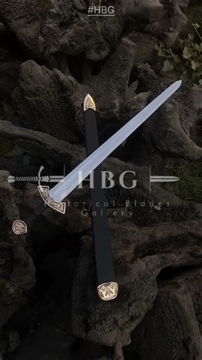 Suontaka Viking Sword Replica | Damascus Steel & Brass Hilt