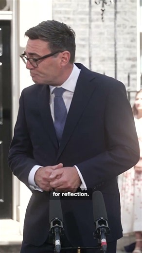 UK's new prime minister delivers first speech without a lectern