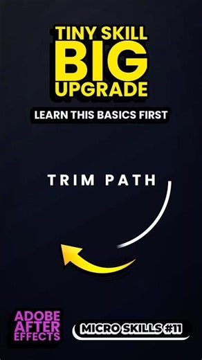 One Basic After Effects Tool for Infinite Shape Animations (Micro Skills 11) - Trim Path