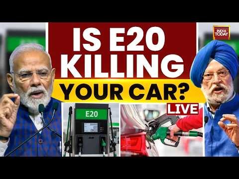 E20 Fuel Explained LIVE: Is Ethanol-Blended Petrol Safe? Hardeep Puri Responds to Viral Claims