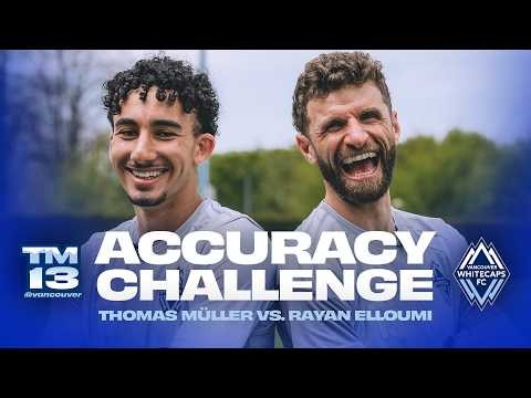 Accuracy Challenge between Thomas Müller and Rayan Elloumi