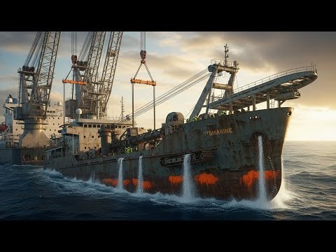Giant Lost Diamond Mining Ship Raised from Ocean Grave After 20 Years