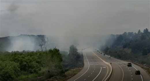 Cluster of brush fires spark along I-15 near SR-76 in North County
