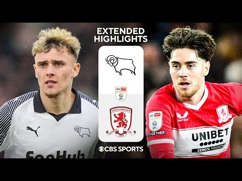 Derby County vs. Middlesbrough: Extended Highlights | EFL Championship | CBS Sports Golazo