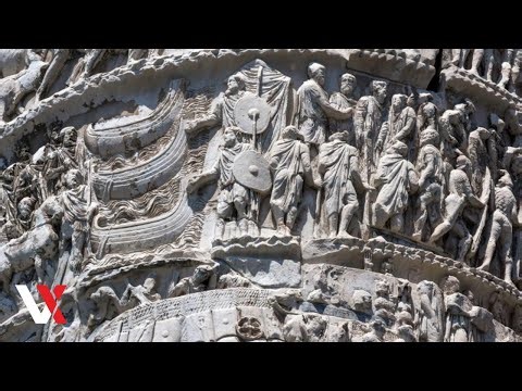 Marcus Aurelius’ Column Revealed Up Close As Laser Restoration Gets Underway In Rome | VERTEX