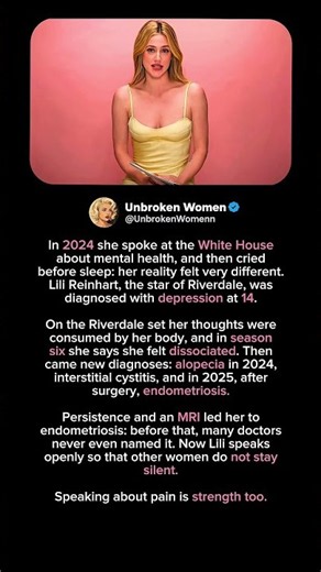 Depression at 14, endometriosis at 29: Lili Reinhart’s story