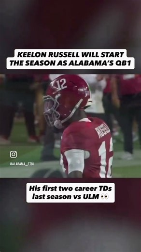 Kalen DeBoer has named QB Keelon Russell the starter for Alabama’s season opener vs East Carolina