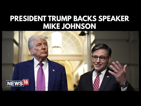 'He Has My Complete And Total Endorsement': President Trump Backs Speaker Mike Johnson | N18G