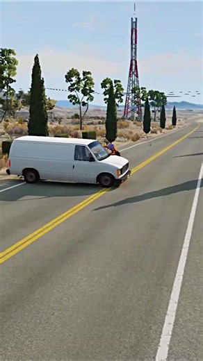 Realistic Highway Car Crashes #161