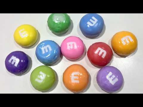 Giant M&M Plaster Cracking ASMR 🍬 Crunchy Wax & Soft Butter Slime Squishing