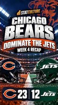 Bears DOMINATE the Jets From Start to Finish | Chicago Week 4 Recap