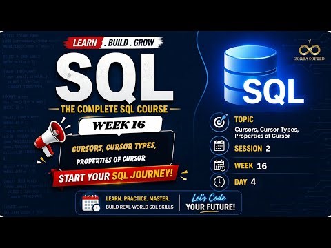 Mastering Cursors in SQL Stored Procedures: Types, Properties and Interview Questions