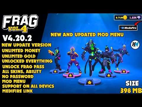 ⚡ Frag Pro Shooter MOD MENU v4.20.2 | MOD APK | Unlock All Characters | MAX CHARACTERS ABILITIES