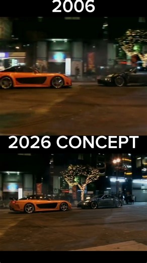 Tokyo Drift (2006) vs. 2026 Concept: The Evolution of Drift (side by side) #fastandfurious