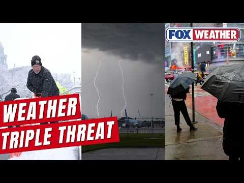 Massive Cold Front Blasts Rockies With Snow, East Coast Washout And Southern Severe Storms To Follow