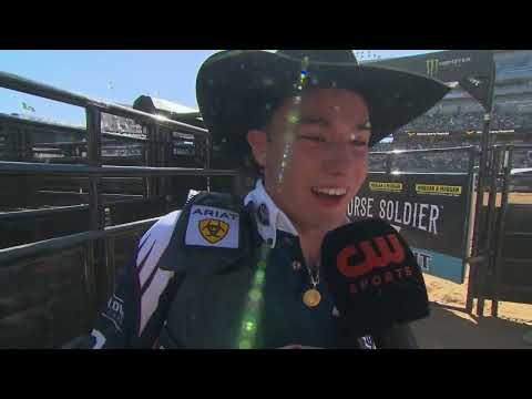 90-POINT RIDE: John Crimber rides Dirty Honey for 91.10 points!