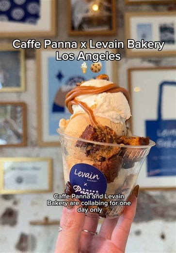 the cookie sundae of my dreams! 🍪🍦 @Levain Bakery #cookiesundae #caffepanna #levainbakery #losangeles #dessert