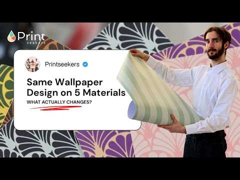 Same Wallpaper Design on 5 Materials What Actually Changes?