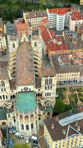 Lyon, France in 4K Drone Views Above the Rhone