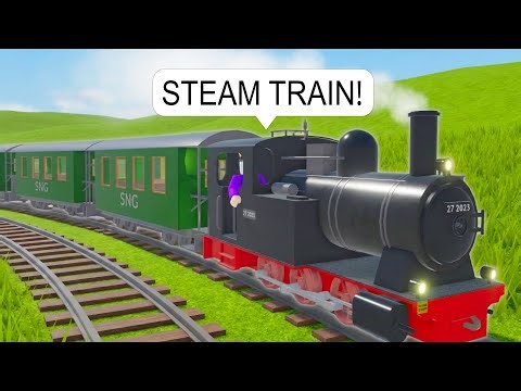I Drive a FAST Steam Train BUT It's Hauling TONS Roblox
