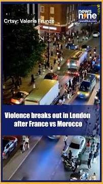 France vs Morocco | Football heartbreak turns chaotic! London erupts after Morocco's World Cup exit.