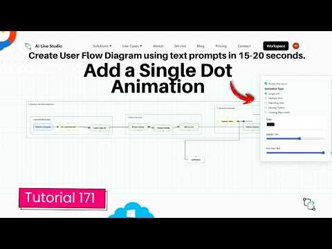 User Flow Diagram Animation Tutorial Dot Flow : AI Line Studio Tutorial 171