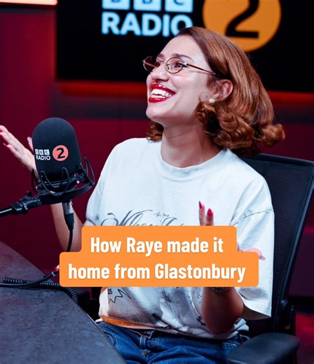 Raye's Adorable Ride Home After Glastonbury Performance