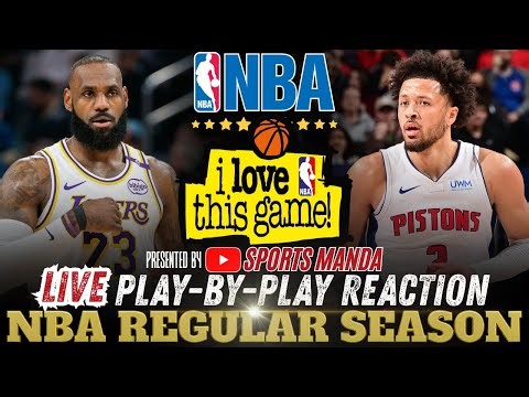🔴LAKERS VS PISTONS │ NBA Regular Season 2025-26 - Basketball Play-By-Play Reaction & Scoreboard