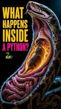 What Happens Inside a Python After It Swallows Its Prey? 🐍 #BrainyBharat #Python #PythonSnake