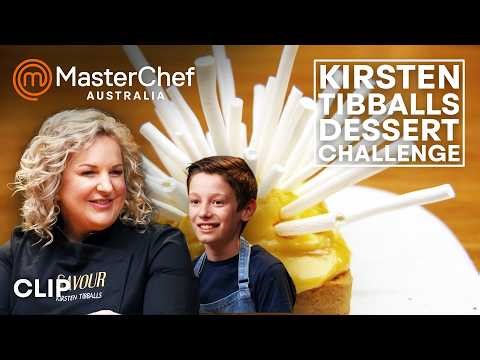 Kirsten Tibballs Lemon Meringue Tart Pressure Test! | Junior MasterChef Australia