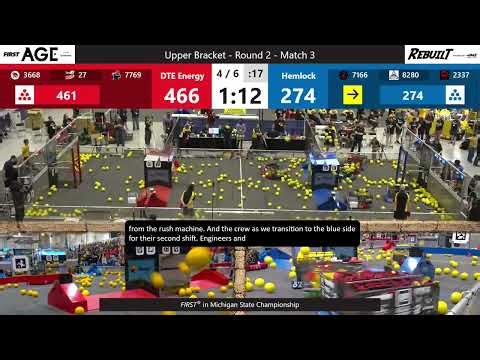 Match 3 (R2) - FIRST in Michigan State Championship