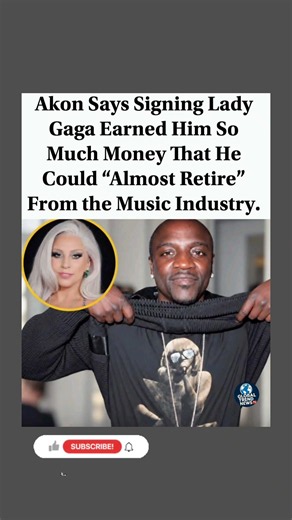 Akon Says Lady Gaga Made Him So Much Money He Could Almost Retire! 😳💰 #Akon #LadyGaga