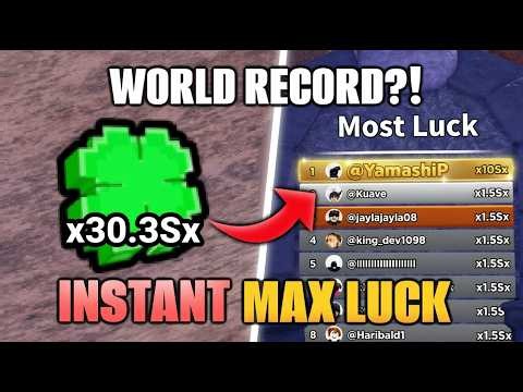 The ABSOLUTE Best METHOD to get MAX LUCK FAST! in Slime RNG Roblox