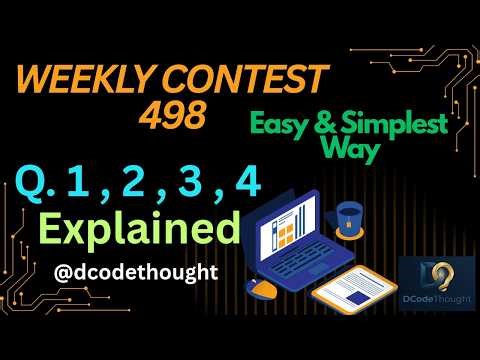 Weekly Contest 498 | All Problems Solution Explained | LeetCode | 3903 | 3904 | 3905 | 3906