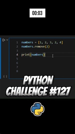 Python remove() Trick! Does It Remove One or All? 🐍