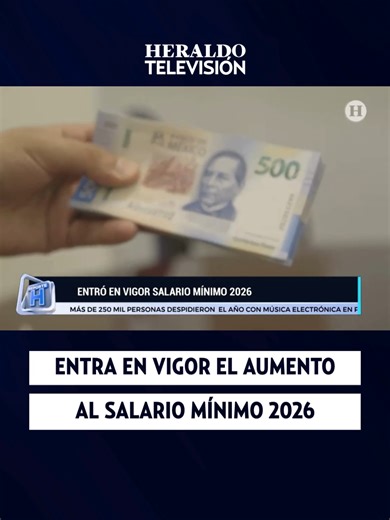 Así queda el salario mínimo en México desde este 2026. #noticias #salariomínimo #reporteh