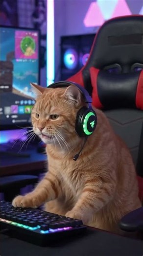 🐱 Pro Gamer Cat Roasts Fortnite Noob
