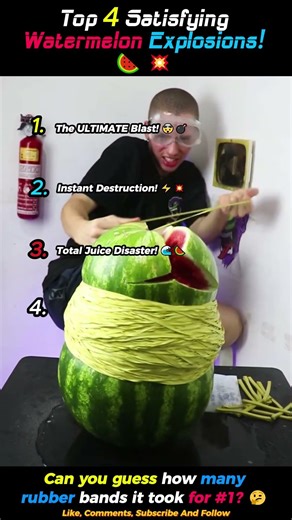 Ranking CRAZIEST Watermelon Explosions! 🍉💥 #Shorts #trending #ranking #memes #satisfying