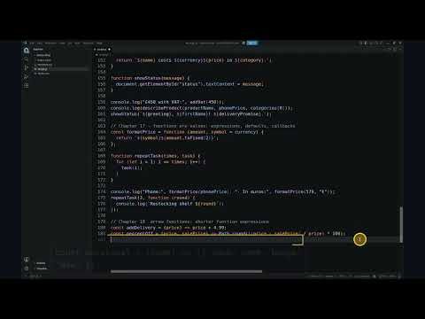 JavaScript Ch18: Arrow functions | The Last Dev Standing