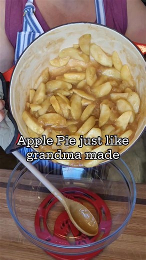 Homemade Apple Pie just like grandma used to make. Use homemade pie crust and apple pie filling that's pre-cooked in a Dutch oven. #applepie #piecrust #pies #homemade #easyrecipes | A Farmgirl's Kitchen