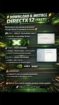 How To Download & Install DirectX 12 (Windows 10 & 11) 2026