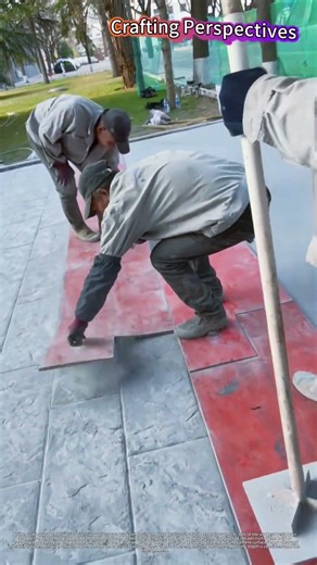 Watch Skilled Workers Create Perfect Stamped Concrete