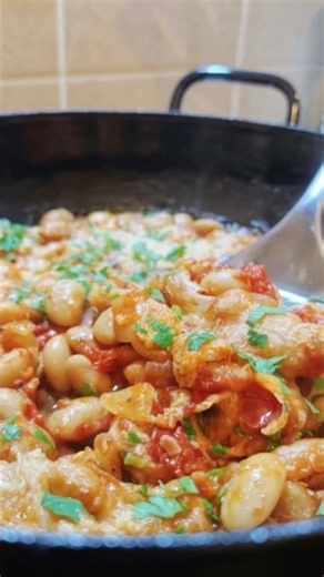 Baked Beans with Parmesan 🫘🧀✨ #easyrecipes #recipe