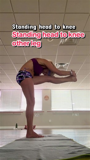Well, that didn't last quite as long! Same pose, different leg, and a little wobble! That's yoga for you. Some days one side is stronger than the other. The important thing is to keep practicing, challenging yourself, and having fun along the way. Which side is your stronger side? #BikramYoga #YogaBalance #YogaOver50 #FlexibilityJourney #YogaBeachBody