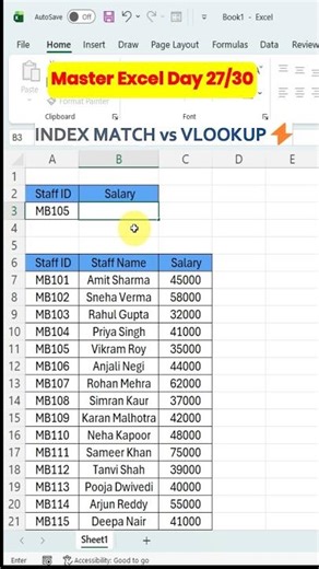 Stop Using VLOOKUP ❌ | INDEX MATCH Trick ⚡