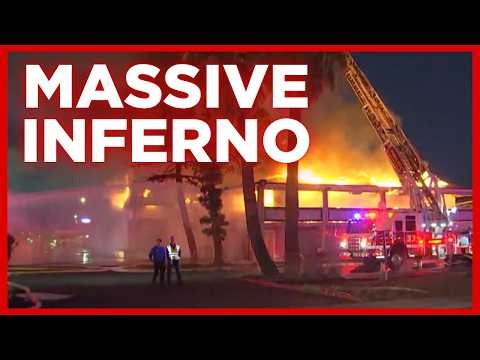 Firefighters battle large hotel fire in north Phoenix