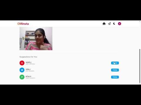 GMinsta Demo Video | Mini Instagram with MongoDB Atlas 💻
