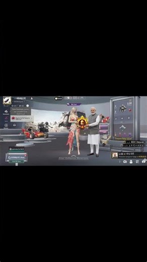 BGMI Modi Ji Conqueror Entry 🔥 100% Royal Lobby Vibes 😎 | Epic Showcase, Ultra Pro Gameplay, High 💯🎮